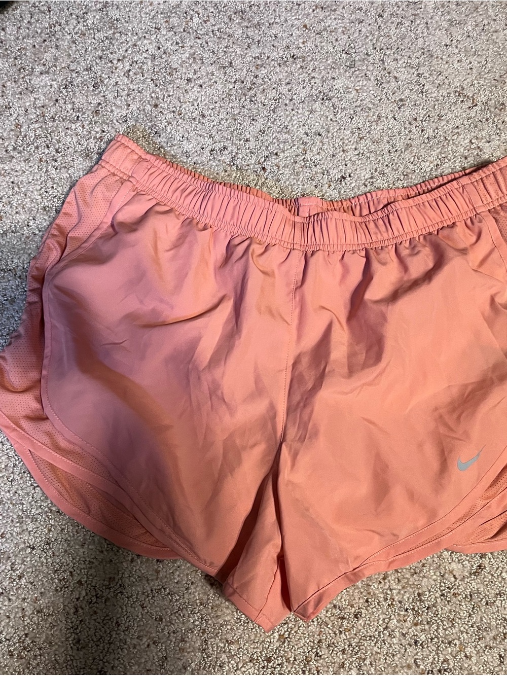 Nike Women's Coral-Peach Athletic Shorts